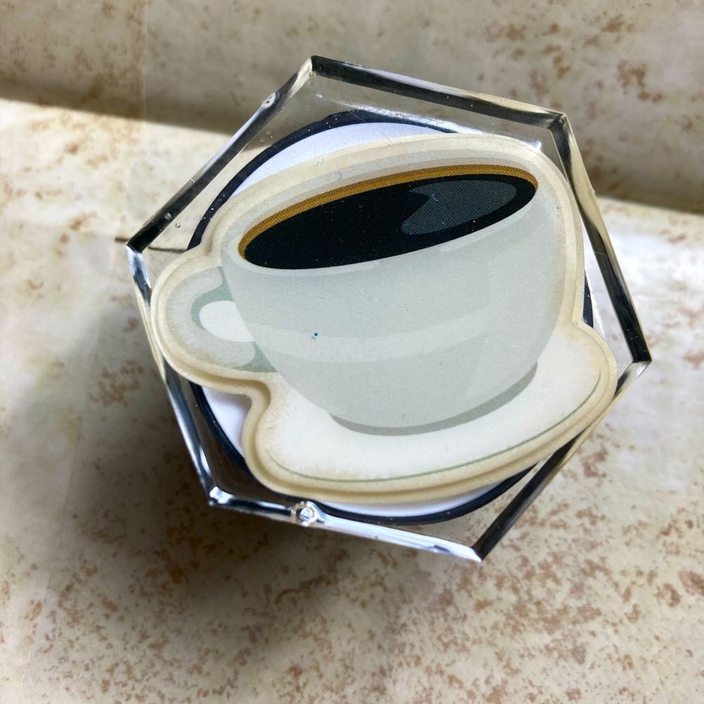 Coffee mug phone grip